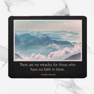 Inspirational Modern Miracle Quote  Door Sign