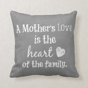 Inspirational Mom Quote Throw Pillow