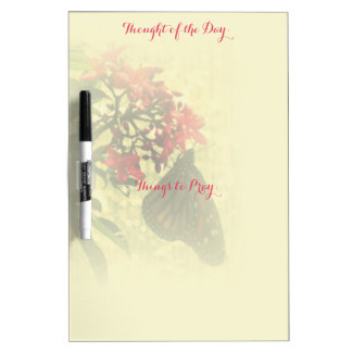 Inspirational Monarch Butterfly Dry Erase Board