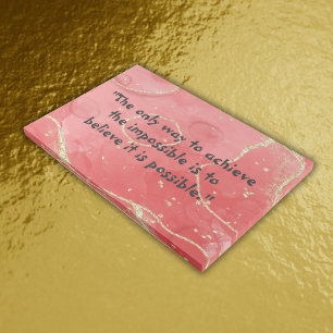 Inspirational Monogram: Black on Red Gallery Wrap