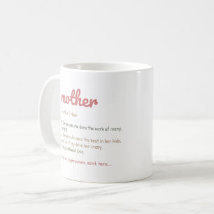 Inspirational Mother Definition/Mama Bear Wrap Coffee Mug