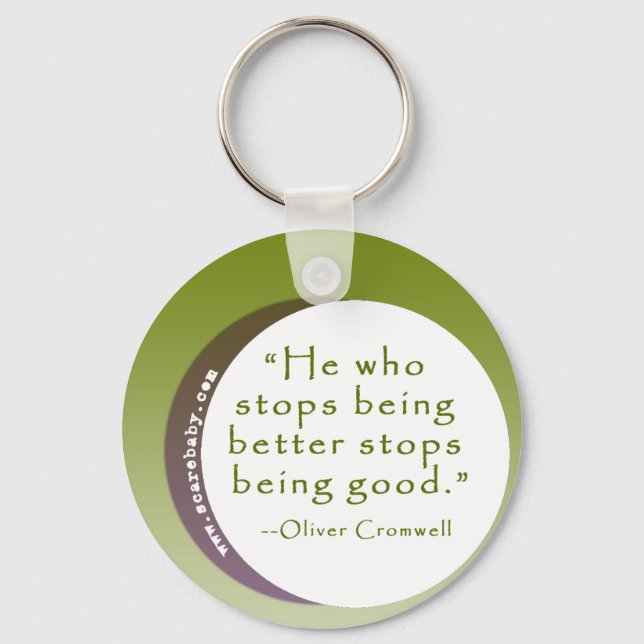 Inspirational Motivating Quote for Winners Keychain (Front)