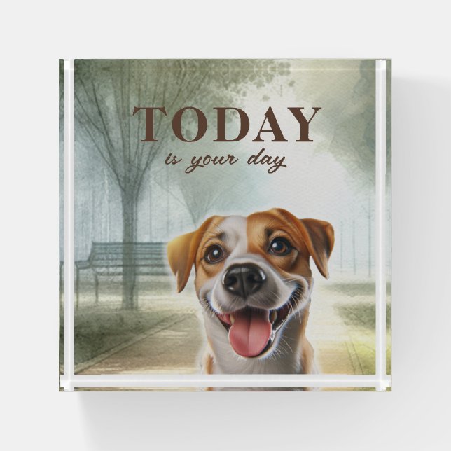 Inspirational Motivation Paperweight (Front)