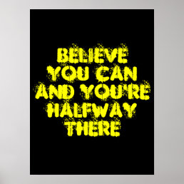 Inspirational Motivation Positive Success Quotes Poster