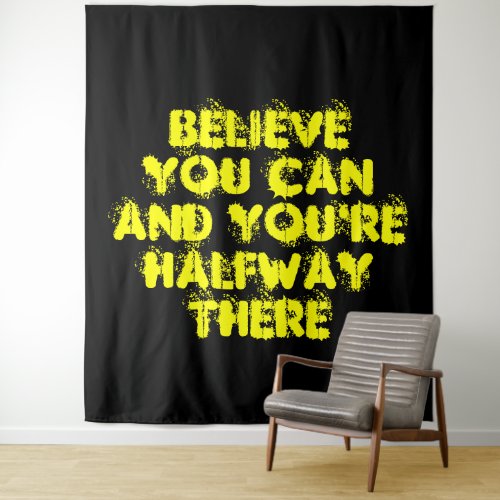 Inspirational Motivation Positive Success Quotes Tapestry