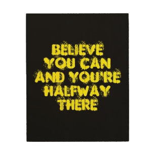 Inspirational Motivation Positive Success Quotes Wood Wall Art