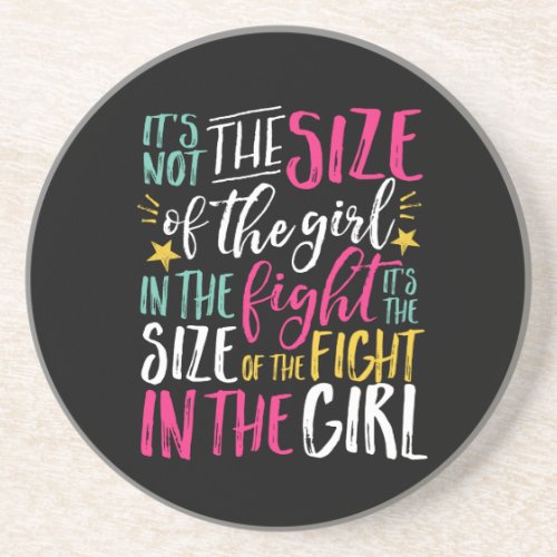 Inspirational Motivation Quote Strong Woman Girl Coaster