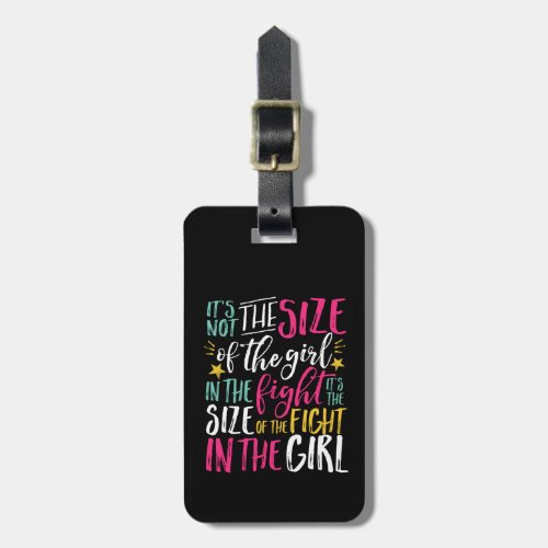 Inspirational Motivation Quote Strong Woman Girl Luggage Tag