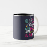 Modern Trendy Girly Quote on Two-Tone Coffee Mug