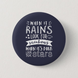 Inspirational Motivation Quote Think Positive Pinback Button