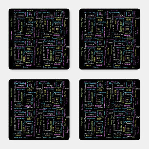 Inspirational Motivational Acrylic Beverage Coaster Set