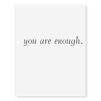 Inspirational Motivational Affirmation  Temporary Tattoos