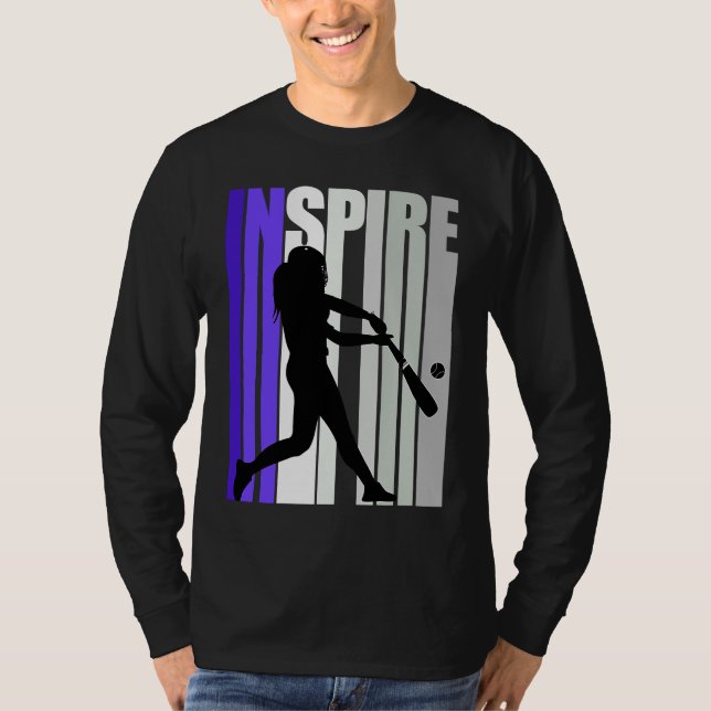 Inspirational Motivational Baseball Instructor Tea T-Shirt (Front)