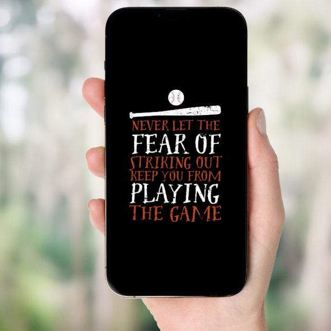 Inspirational Motivational Baseball Sport Quote Poster (Front Digital)