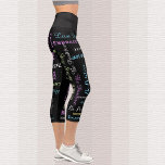Inspirational Motivational CHOOSE COLOR Capri<br><div class="desc">CHOOSE YOUR BACKGROUND COLOR Inspirational and motivational pattern fashion/yoga capri leggings! Printed edge to edge, with sayings you can personalize in gray and pastel yellow, blue, green, and purple. Sayings include "Enjoy Life", "believe", "Relax", "Be Happy", "reflect", "Persevere", and more - and you can easily personalize them! All Rights Reserved...</div>