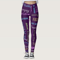 Inspirational Motivational CHOOSE YOUR COLOR Yoga Leggings