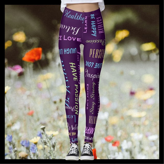 Inspirational Motivational CHOOSE YOUR COLOR Yoga Leggings (Creator Uploaded)