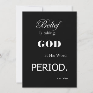 Inspirational motivational Christian Pastor Quote Thank You Card