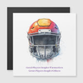 Inspirational Motivational Football Helmet  (Front/Back)