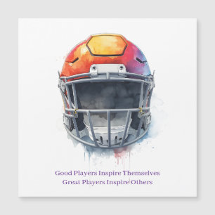 Inspirational Motivational Football Helmet