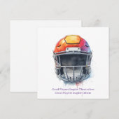 Inspirational Motivational Football Helmet  (Front/Back)