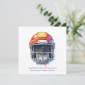 Inspirational Motivational Football Helmet  (Standing Front)