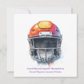 Inspirational Motivational Football Helmet  (Front)