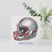 Inspirational Motivational Football Helmet Name (Standing Front)