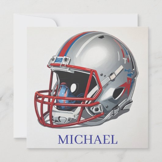 Inspirational Motivational Football Helmet Name (Front)