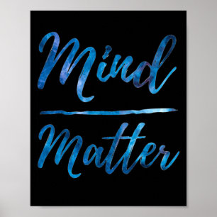 Inspirational Motivational Gym Quote Mind Over Poster