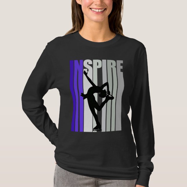 Inspirational Motivational Ice Skating Instructor  T-Shirt (Front)