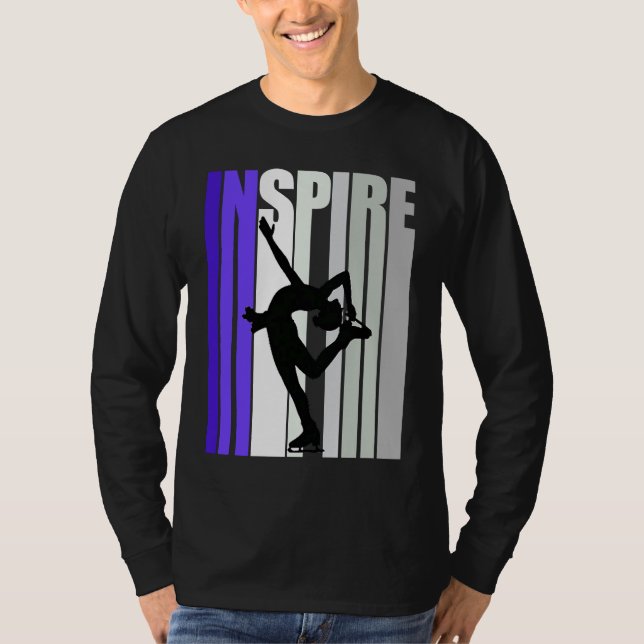 Inspirational Motivational Ice Skating Instructor  T-Shirt (Front)