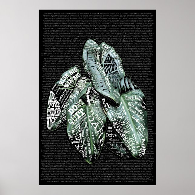 Inspirational Motivational LIFE quotes Poster (Front)