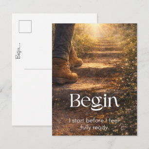 Inspirational Motivational Mail Art Postcard