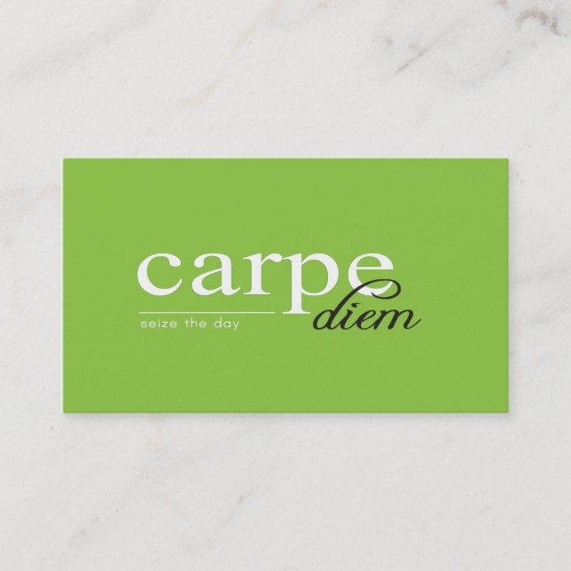 Inspirational Motivational Quote Business Card (Front)