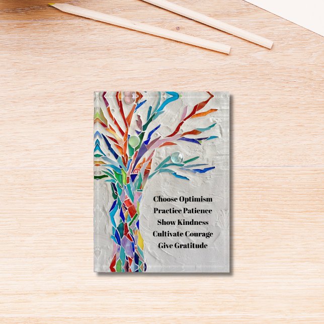 Inspirational Motivational Quote Mosaic Tree Paperweight (Creator Uploaded)