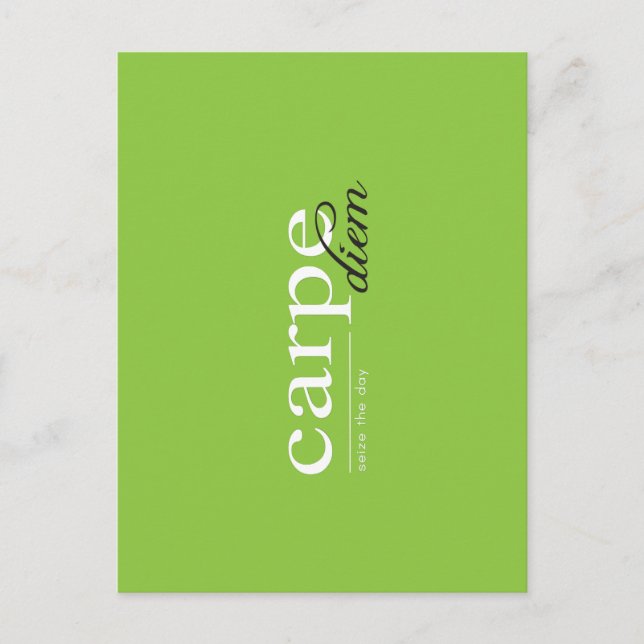 Inspirational Motivational Quote Postcard (Front)