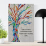 Inspirational Motivational Quote Tree Poster