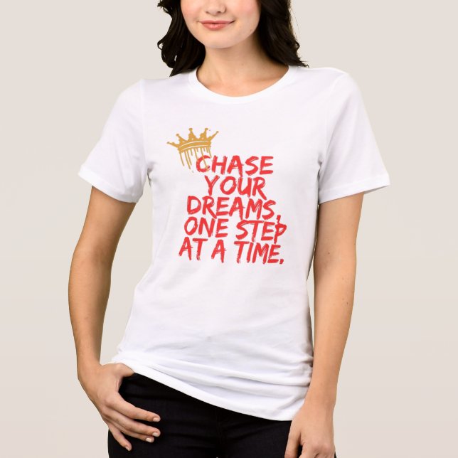 Inspirational Motivational Quotes Design  Tri-Blend Shirt (Front)