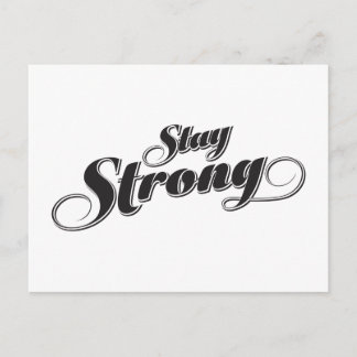 Inspirational Motivational Strong quote Postcard