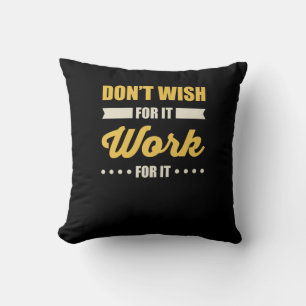 Inspirational Motivational Success Quote Throw Pillow