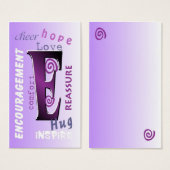 Inspirational Motivational Wallet Size Card (Front & Back)