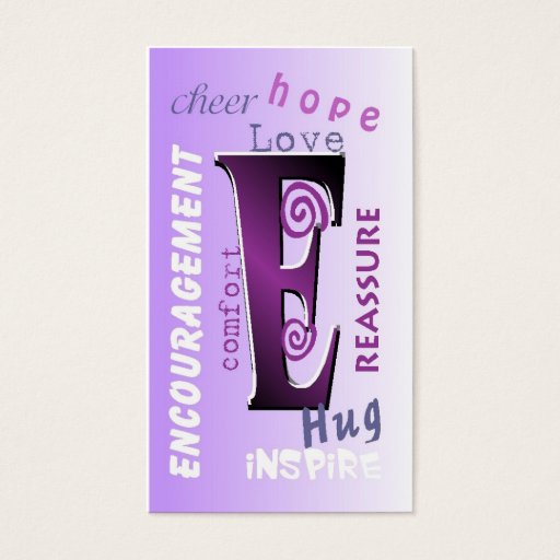 Customizable Inspirational Motivational Wallet Size Card Business Card Template
