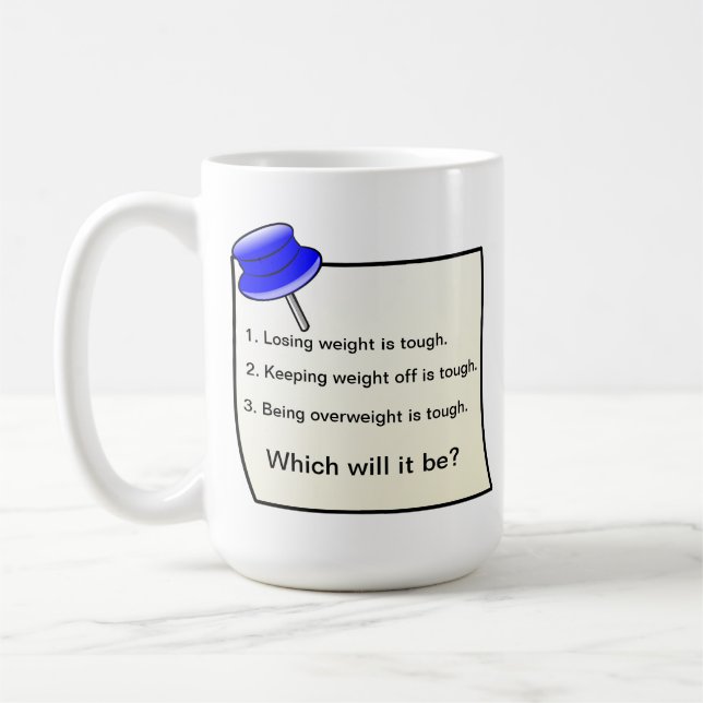 Inspirational Motivational Weight Loss Mug (Left)