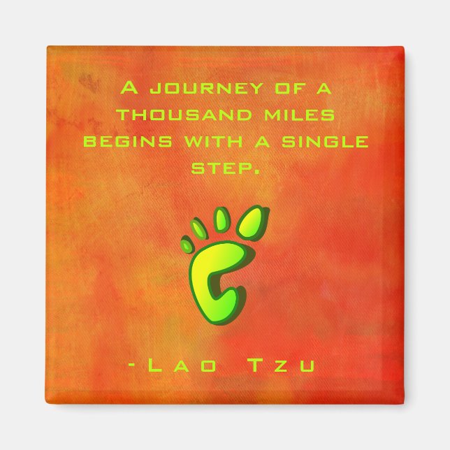 Inspirational Motivational Wisdom by Lao Tzu Magnet (Front)