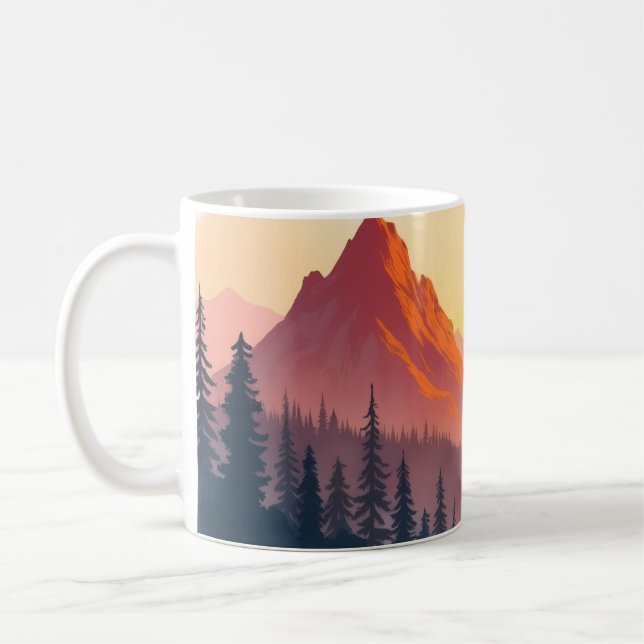 Inspirational Mountains  Coffee Mug (Left)