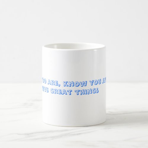 Inspirational mug