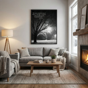 Inspirational nature quote John Muir stretched Canvas Print