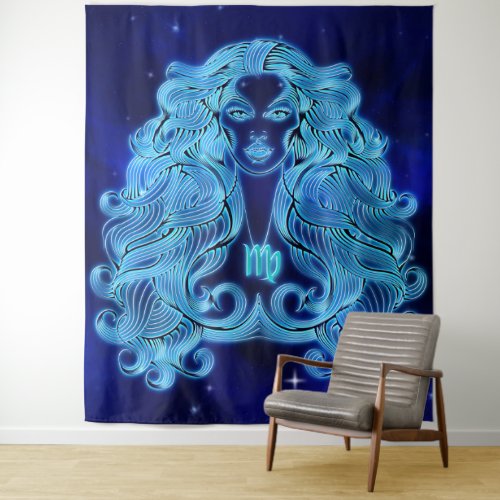 Inspirational New Age Virgo Tapestry