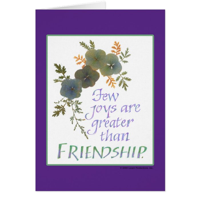 Inspirational Note Cards   Friendship